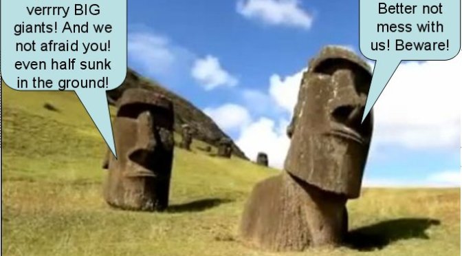 Mystery solved! No Alien built Moai but Easter Island scared of giant seafarers?