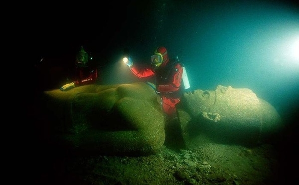 Two Megalithic Cities Submerged Off Alexandria Egypt so Where is Historical Account of Their Demise?