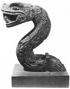Quetzalcoatl, the plumed serpent (Aztec, 1300-1600 C.E.)