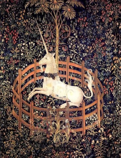 tapestry_by_unknown_weaver_-_the_unicorn_in_captivity_-_wga24176